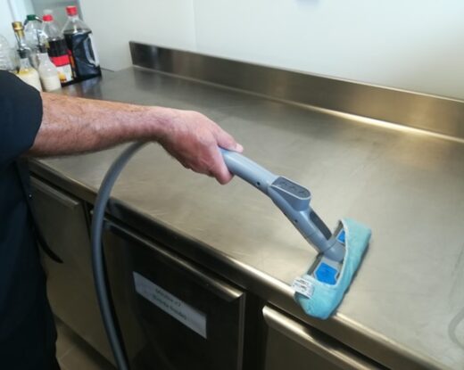 Une centaine de personnes ont été formées aux techniques de nettoyage « sans polluer et sans se polluer » (responsables, moniteurs d’équipes techniques, agents… ) @ Adapei