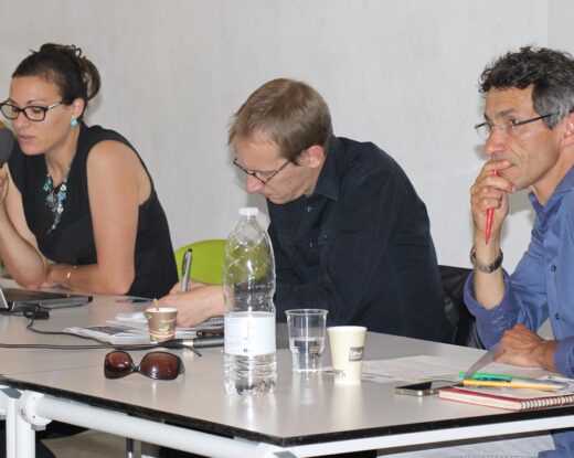 Aude Lacourt, Eric Pautard, Hervé Cazenabe lors de la matinée du Jeudi 18 juin 2015©GRAINE Aquitaine