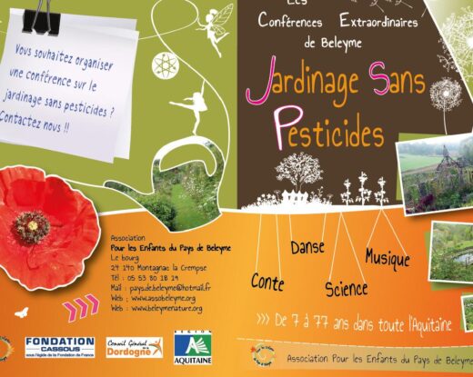 Dépliant de la Conférence Jardinage sans pesticides@EPB