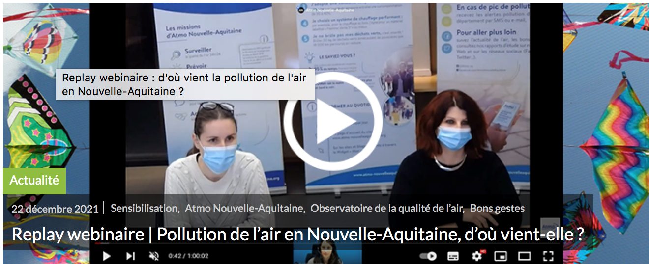 Replay du webinaire ATMO : d’où vient la pollution de l'air en Nouvelle ...