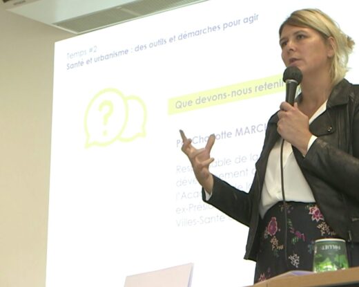 Charlotte Marchandise a éclairé les 80 participants sur les enjeux urbanisme et santé @ Graine Nouvelle-Aquitaine