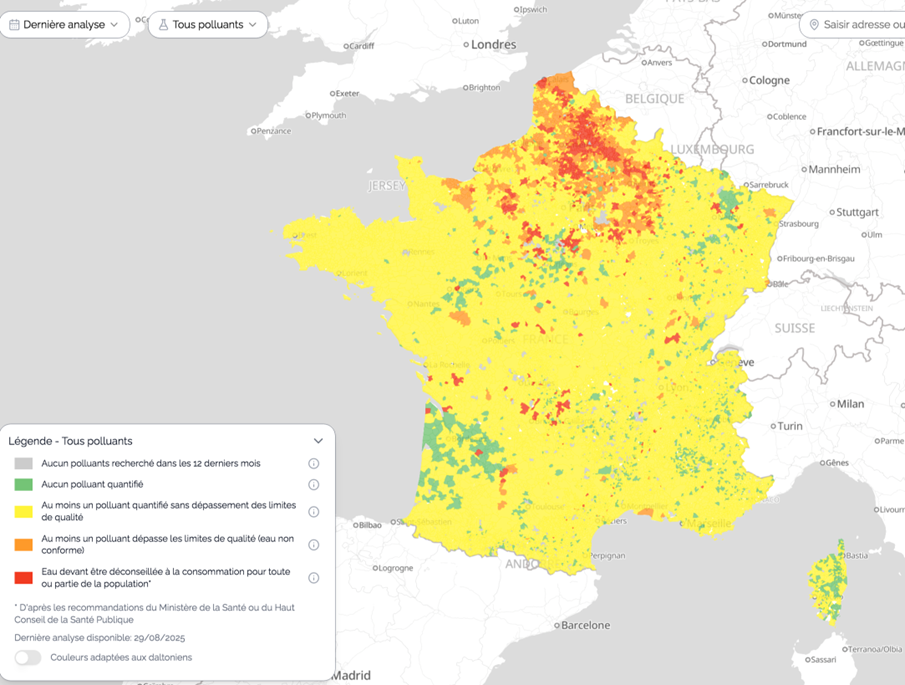 Les associations Générations futures et Data for good ont publié une carte interactive inédite