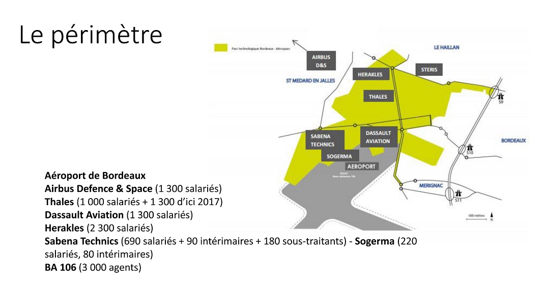 Le périmètre du PDIE de Mérignac concerne 20 000 salariés à terme©Bordeaux Technowest