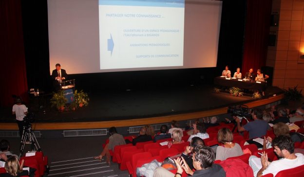 La conférence Eaux en partage a réuni une centaine de personnes©GRAINE Aquitaine
