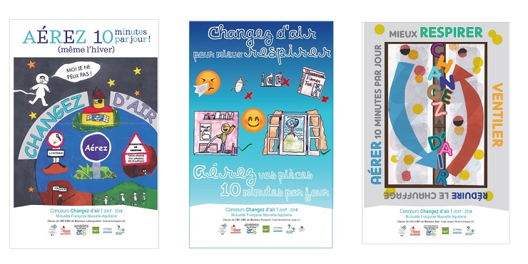 Les 3 affiches gagnantes - Landes, Charente-Maritime et Haute-Vienne