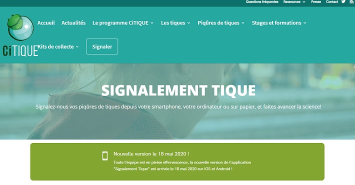 L’application permet de signaler les piqûres et de repérer les zones à risque © CiTIQUE