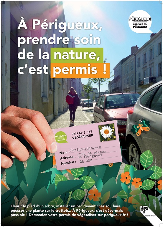 L’objectif, un verdissement de l’espace public par les habitants © Ville Périgueux