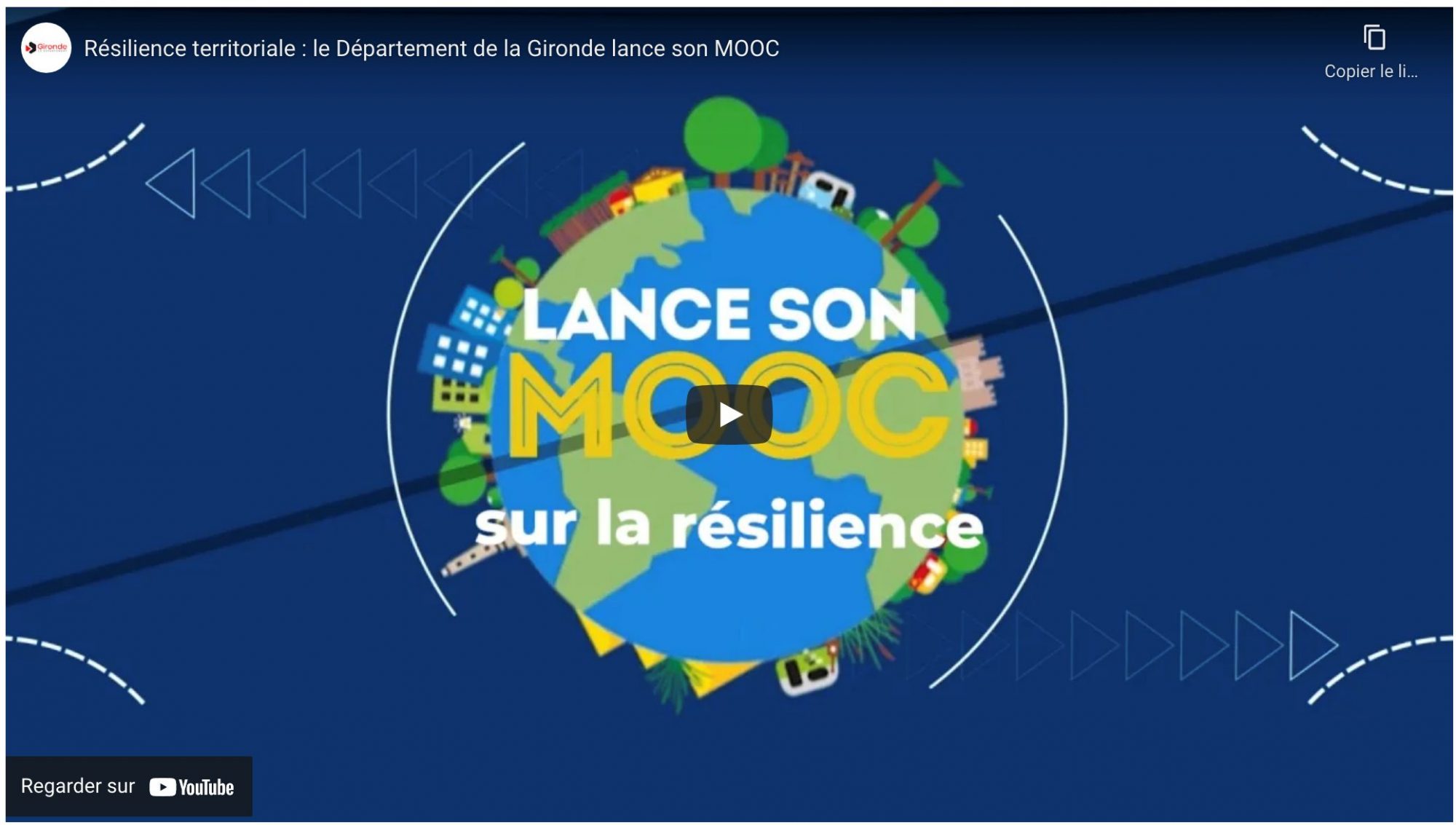 Le MOOC sur la résilience est en accès libre sur You Tube @ Département de la Gironde