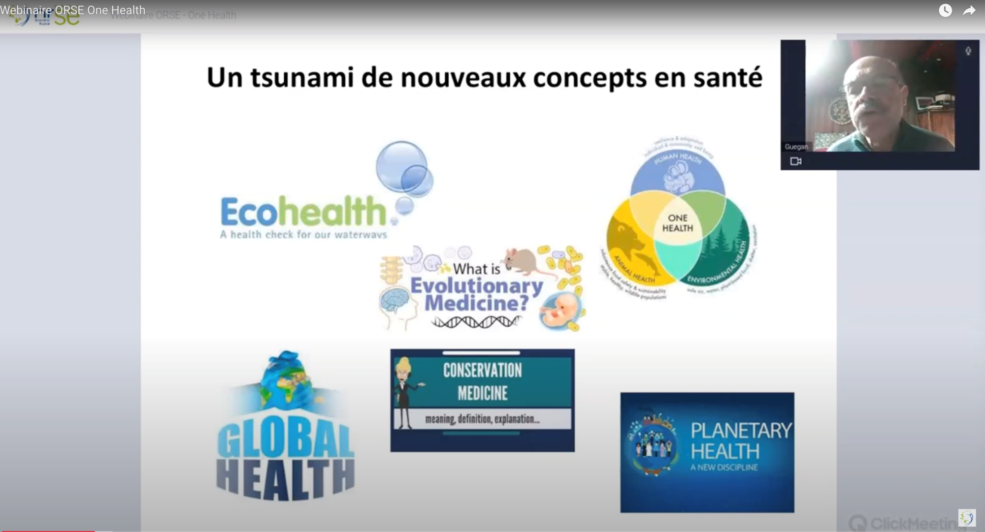 Jean-François GUEGAN, parasitologue, écologue, directeur de recherche à l'IRD de Montpellier, a décrypté le concept« One Health » @ORSE Nouvelle-Aquitaine