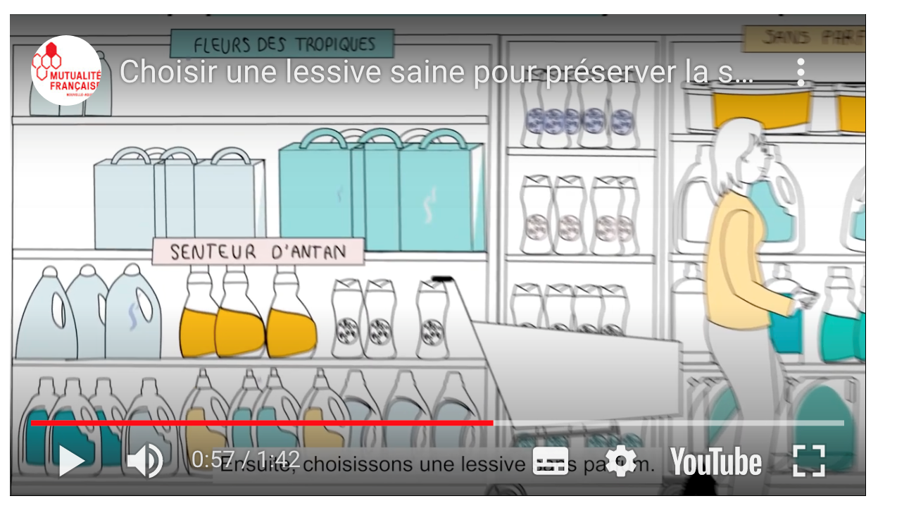 Episode 1- Découvrez avec Madame Martin comment choisir une lessive bonne pour la santé, la planète et votre porte-monnaie