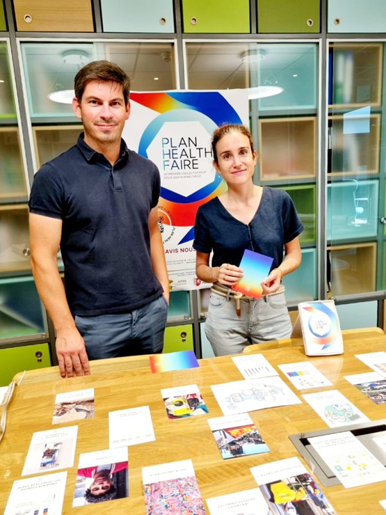 Léa Boissinot et Jérémy Guihenneuc ont co-créé l’atelier collaboratif Plan Health Faire.