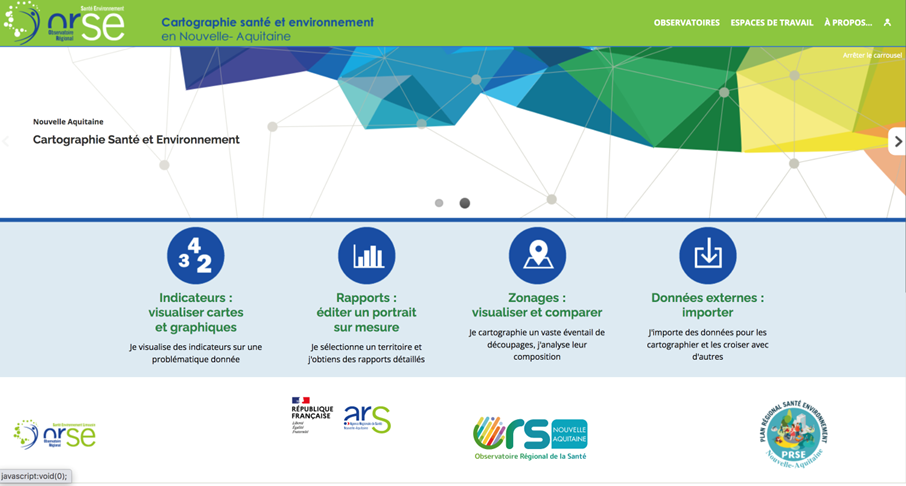 On peut explorer et visualiser sous forme de cartes, graphiques et tableaux interactifs un large éventail de données statistiques finement localisées @ ORSE